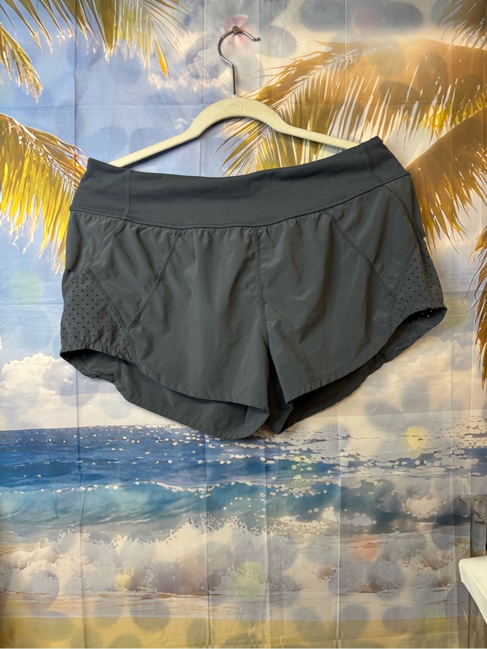 Zella Dark Gray Athletic Running Shorts